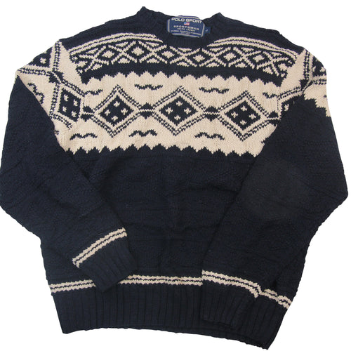 Vintage Polo Sportsman Ralph Lauren Nordic Design Knit Sweater - L