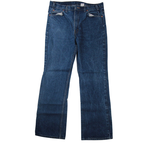 Vintage Levis 517 Boot Cut Orange Tab Jeans - 36