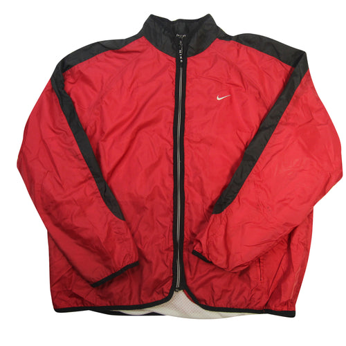 Vintage Nike Center Swoosh Spellout Windbreaker - Wmns L