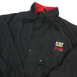 Vintage Cat Racing Embroidered Spellout Windbreaker Jacket - L