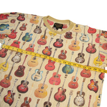 Load image into Gallery viewer, Vintage GI Allover Guitar Graphic T Shirt - L