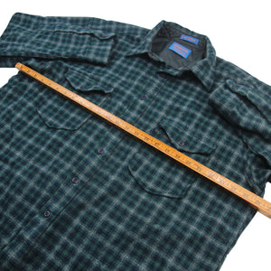 Pendleton Outdoorsman %100 Wool Plaid Flannel Shirt - XL