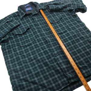 Pendleton Outdoorsman %100 Wool Plaid Flannel Shirt - XL