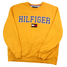 Load image into Gallery viewer, Tommy Hilfiger Spellout Flag Patch Sweatshirt - XL