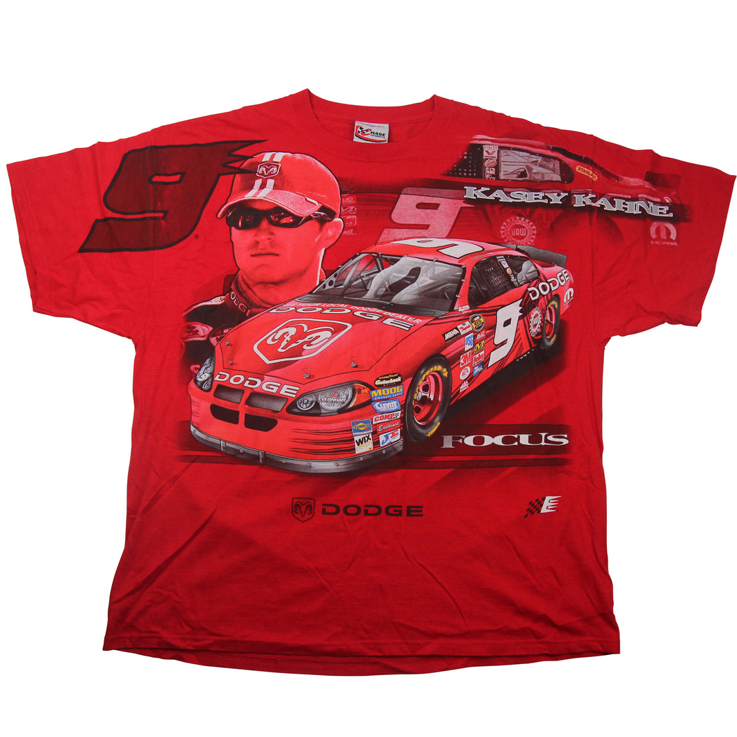 Vintage Chase Authentics Kasey Kahne #9 Dodge Nascar Graphic T Shirt - XXL