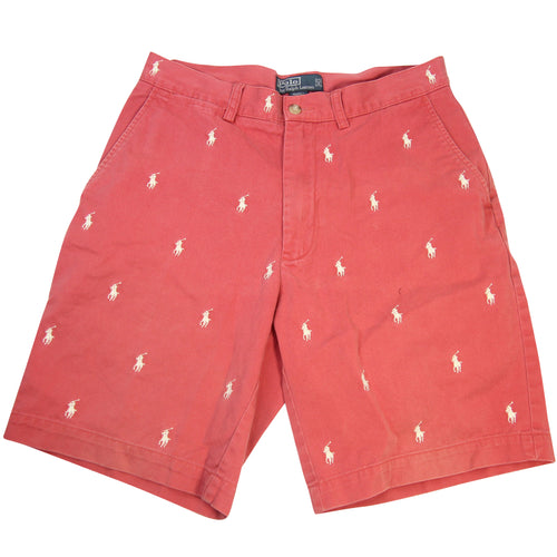 Polo Ralph Lauren Allover Embroidered Pony Logo Shorts - 31