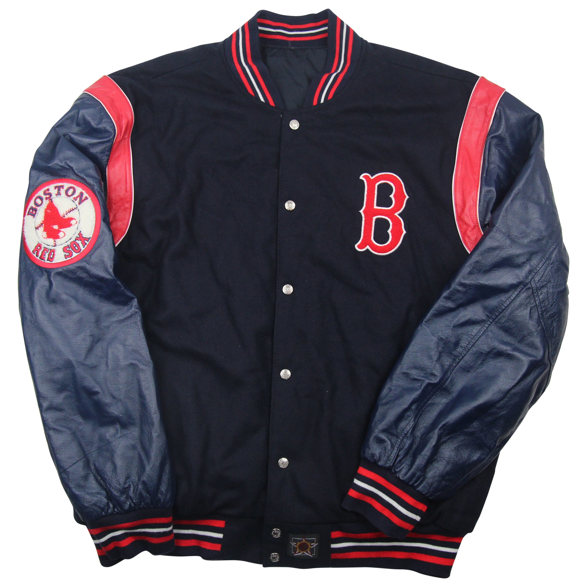 Vintage JH Design Boston Red Sox Reversible Varsity Jacket - XXL