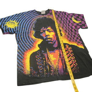 Vintage 1992 Jimmi Hendrix Allover Graphic T Shirt by Winterland - L