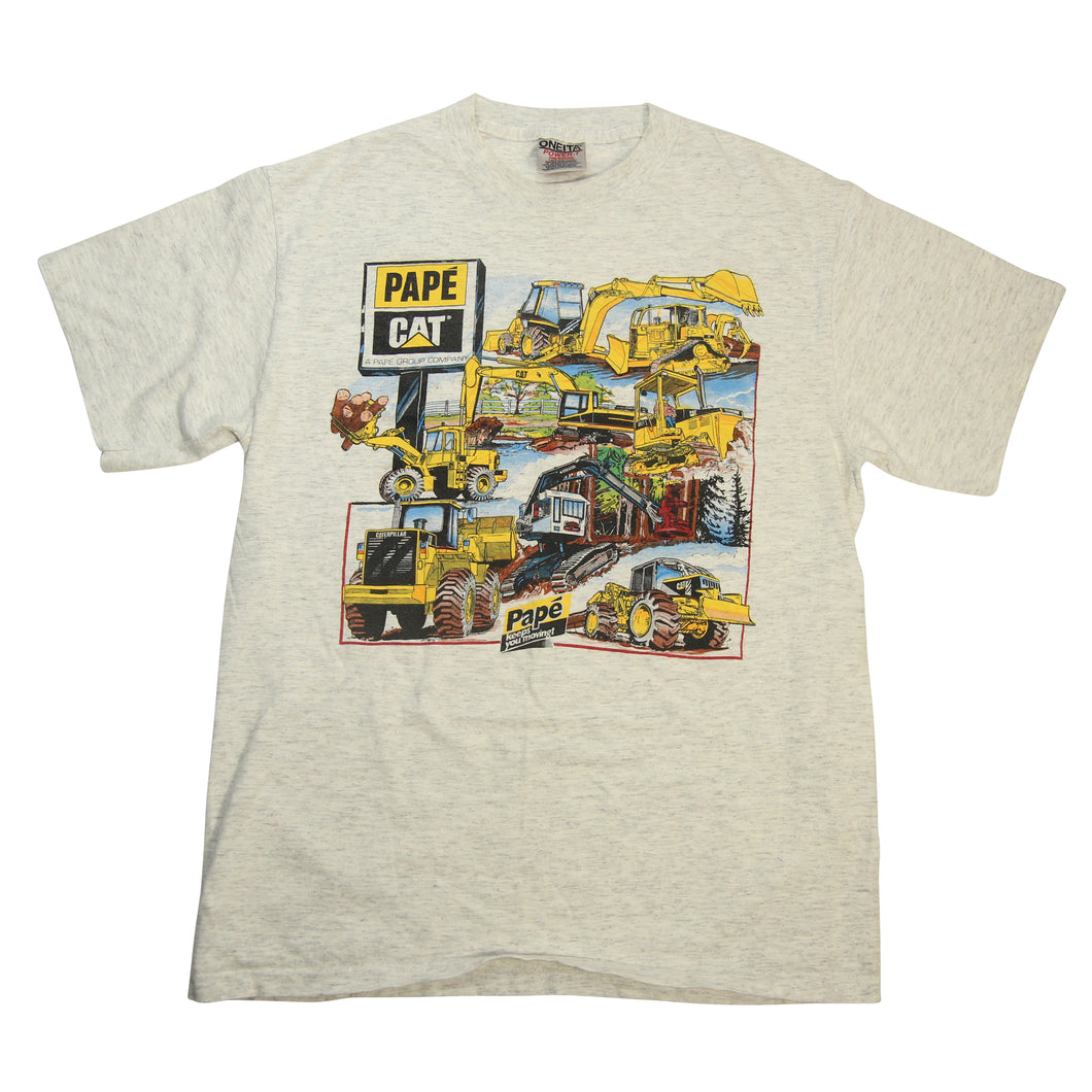 Vintage Cat x Pape Heavy Machinery Graphic T Shirt - M