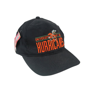 Vintage NWT University of Miami Hurricanes Snapback Hat - OS