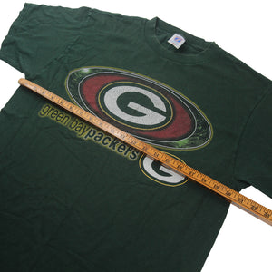 Vintage Logo 7 Green Bay Packers Graphic T Shirt - L