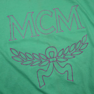 Vintage MCM Brand Embroidered Spellout Logo Shirt - L