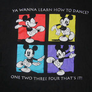 Vintage Disney Mickey Mouse "Learn How to Dance" T Shirt - XL