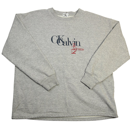 Vintage Calvin Klein Graphic Spellout Sweatshirt - S