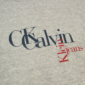 Vintage Calvin Klein Graphic Spellout Sweatshirt - S