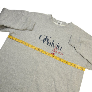 Vintage Calvin Klein Graphic Spellout Sweatshirt - S