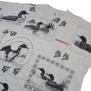 Vintage Duck All Over Print Graphic T Shirt - XL