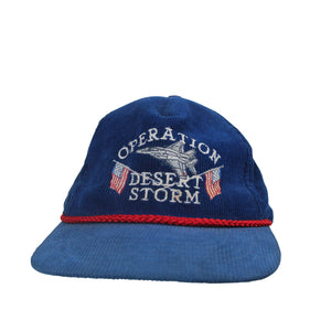 Vintage Operation Desert Storm Corduroy Trucker Hat - OS