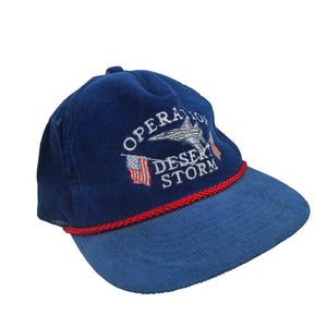 Vintage Operation Desert Storm Corduroy Trucker Hat - OS