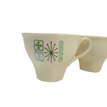 Load image into Gallery viewer, Vintage Mid Century Modern Atomic Starburst Tea Cup Set