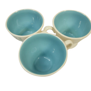 Vintage Mid Century Modern Atomic Starburst Tea Cup Set