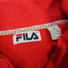 Load image into Gallery viewer, Vintage Fila Center Spellout 1/4 Zip Sweatshirt - XL