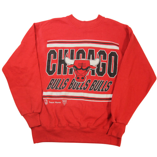 Vintage Chicago Bulls Graphic Crewneck Sweatshirt - M