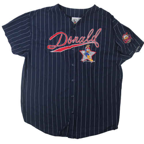 Vintage Disney Donald Duck Baseball Shirt - L