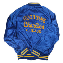 Load image into Gallery viewer, Vintage Good Time Charles Chicago Satin Jacket - L