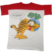 Load image into Gallery viewer, Vintage 1978 Garfield Christmas Graphic T Shirt - XL