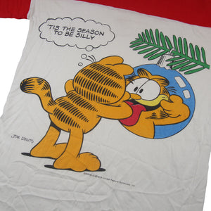 Vintage 1978 Garfield Christmas Graphic T Shirt - XL