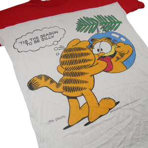 Vintage 1978 Garfield Christmas Graphic T Shirt - XL