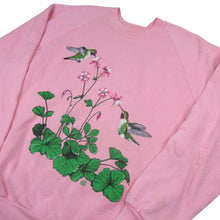 Load image into Gallery viewer, Vintage Humming Bird Flowing Graphic Sweatshirt - L