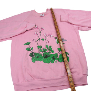 Vintage Humming Bird Flowing Graphic Sweatshirt - L