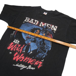 Vintage Bad Men and Wild Womens Graphic T Shirt - L