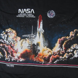 Vintage 1990 NASA Dryden Flight Research Center Allover Graphic T Shirt - XL