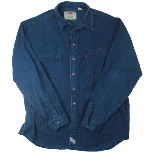 Vintage Levis Denim Button Down Shirt - XL