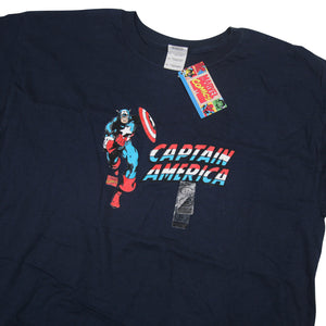 Vintage NWT Captain America Graphic T Shirt - XL