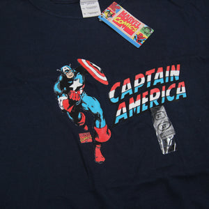 Vintage NWT Captain America Graphic T Shirt - XL