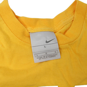 Vintage Nike Spellout Center Swoosh Graphic T Shirt - L