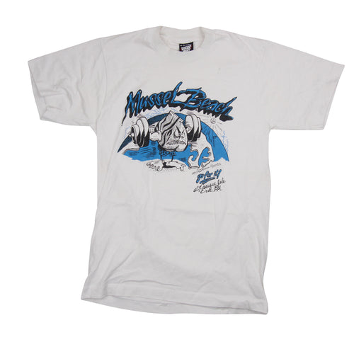 Vintage Muscle Beach Graphic T Shirt - M