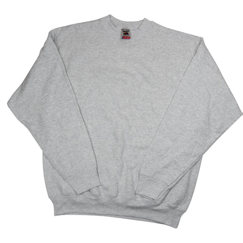 Vintage Fruit of the Loom Heavy Heather Grey Essential Sweatshirt - XL