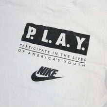 Load image into Gallery viewer, Vintage Nike Graphic P.L.A.Y T Shirt Grey Tag - L