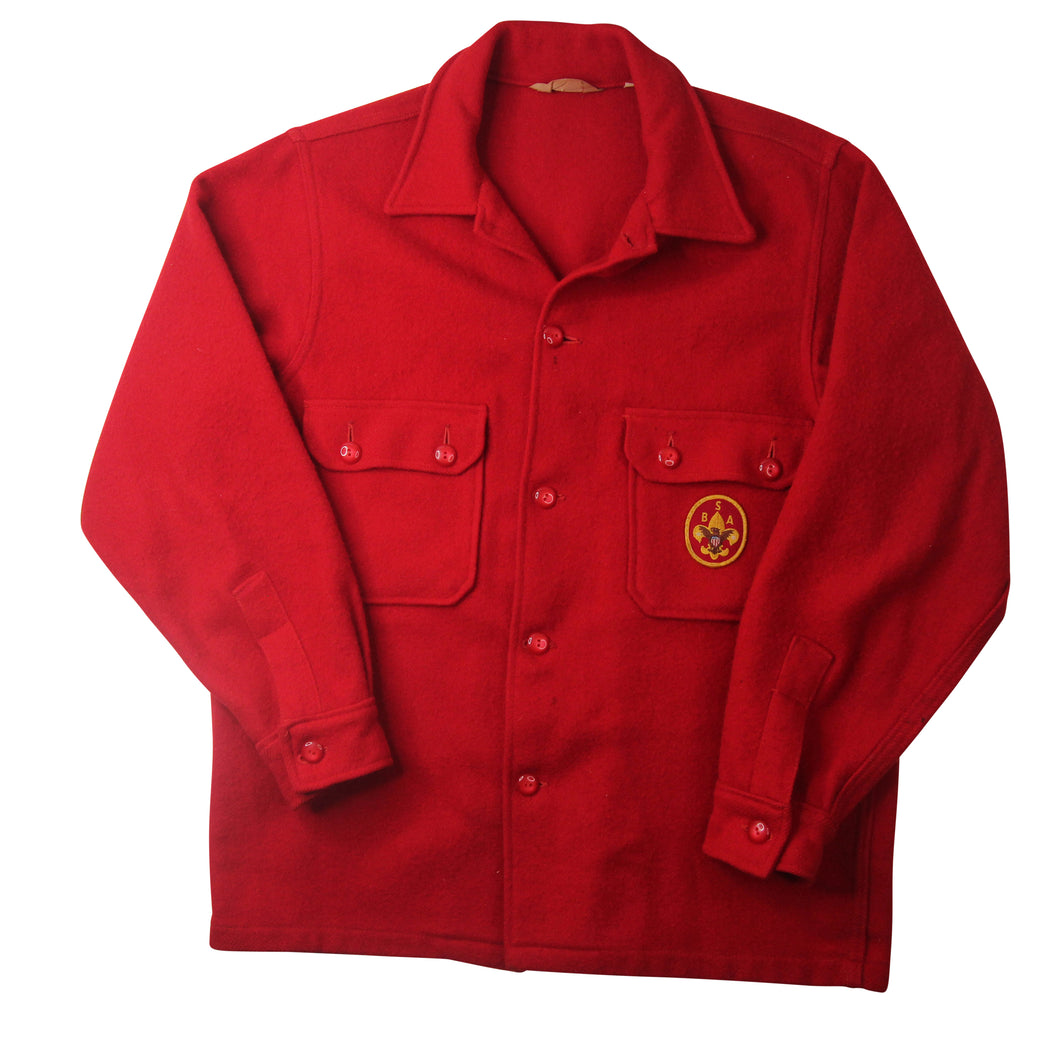 Vintage Boy Scouts America Wool Coat - L