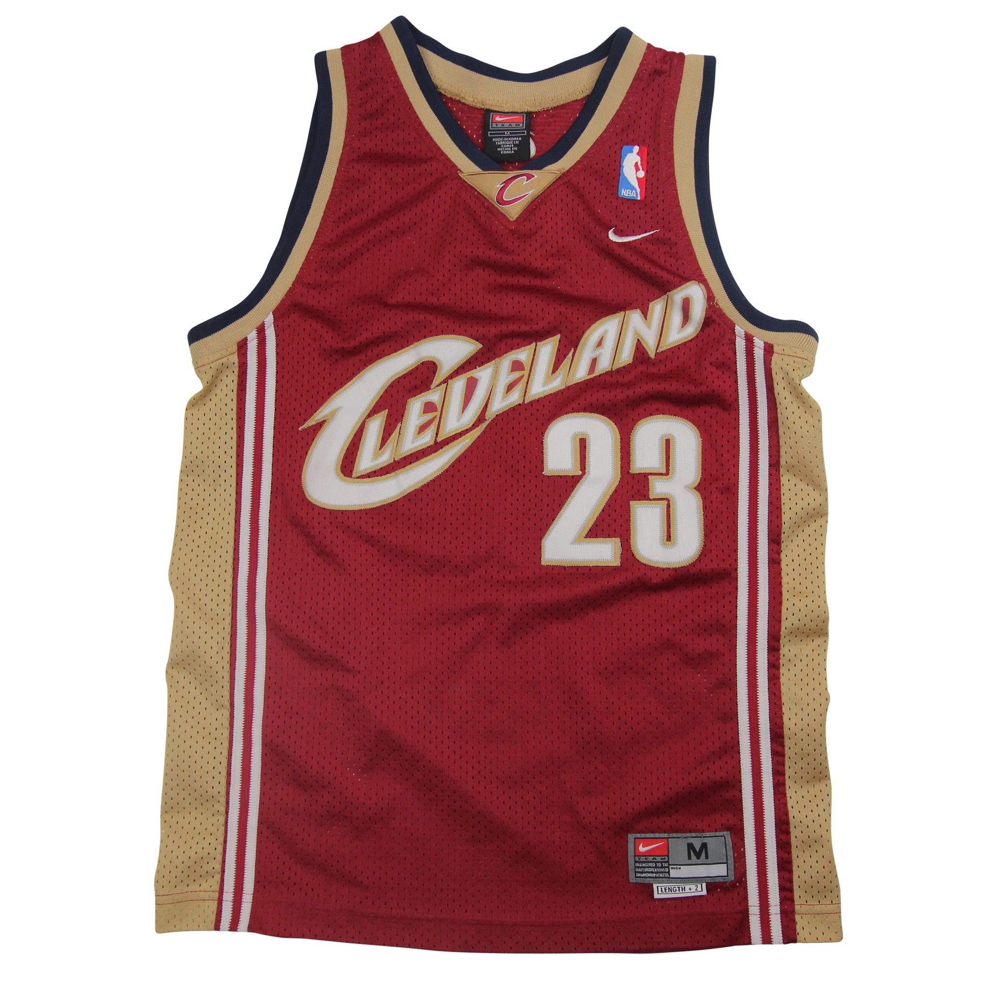 Lebron James (small) STITCHED throwback Cleveland Cavaliers