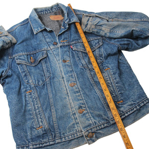 Vintage Levi's Blanket Lined Denim Trucker Jacket - L