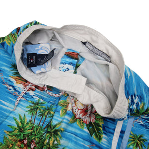 Tommy Hilfiger Allover Tropical Print Swim Trunks - S