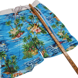 Tommy Hilfiger Allover Tropical Print Swim Trunks - S