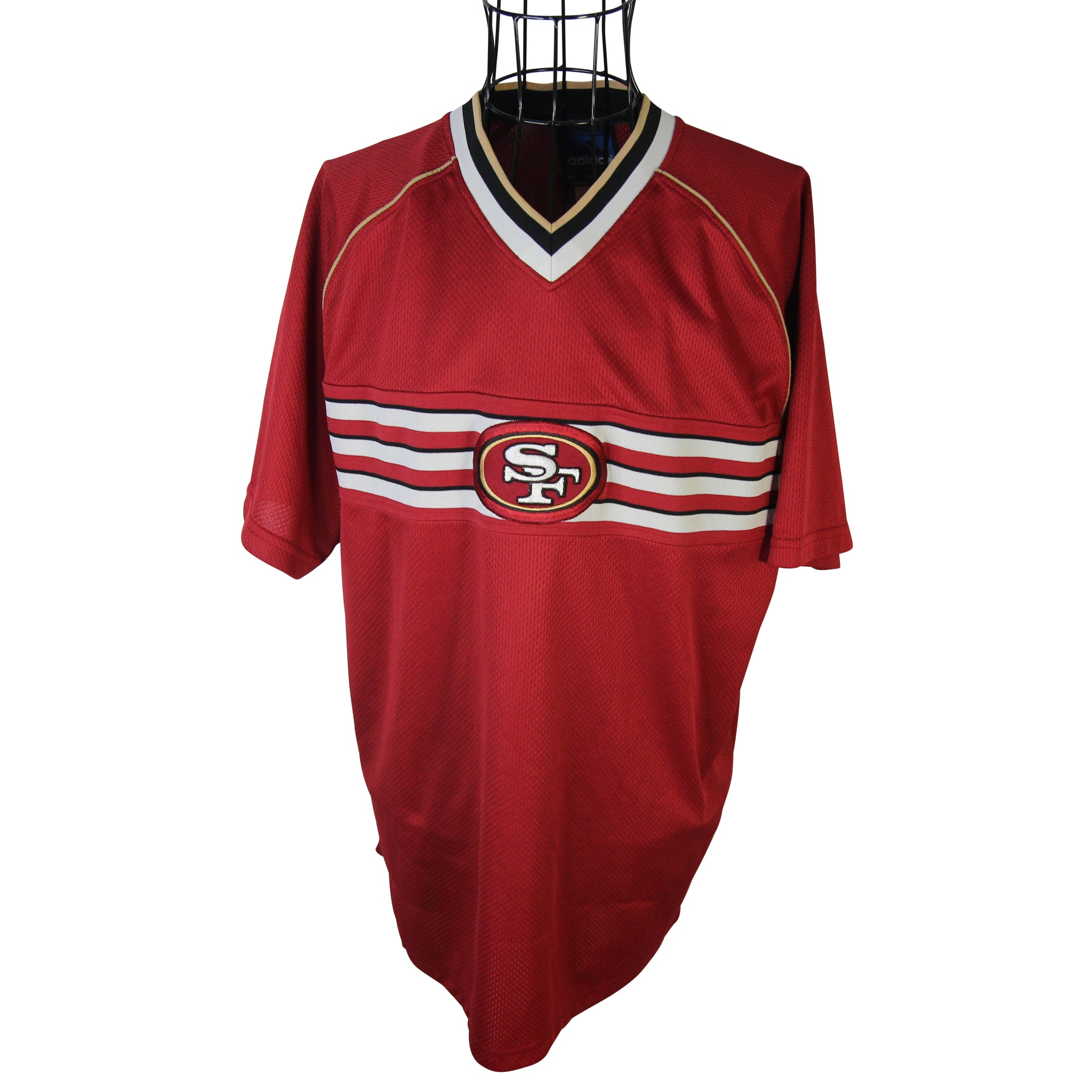 Vintage Adidas San Francisco 49ers Patch Jersey Shirt - L – Jak of