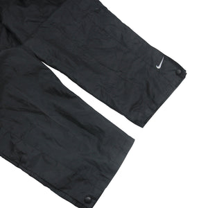 Vintage Nike Spellout Snap Down Track Pants - XL